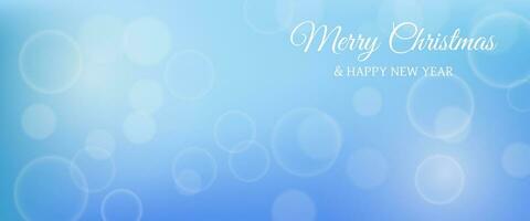 Bokeh background with New Year inscription vector