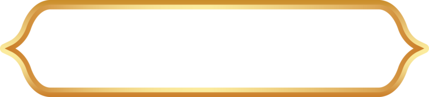 Golden Ramadan frame. Islamic window shapes with ornament. Muslim vintage border. Indian decoration for banner in oriental style. png