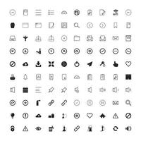 Set of universal icons. Vector illustration