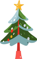 AI generated christmas tree clipart png