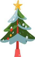 ai generado Navidad árbol clipart png