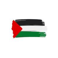 ilustración de Palestina bandera vector