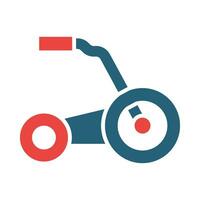 Lawn Roller Vector Glyph Two Color Icon For Personal And Commercial Use.