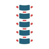 Spine Vector Glyph Two Color Icon For Personal And Commercial Use.