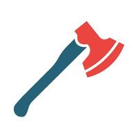 Axe Vector Glyph Two Color Icon For Personal And Commercial Use.