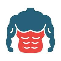 Body Vector Glyph Two Color Icon For Personal And Commercial Use.