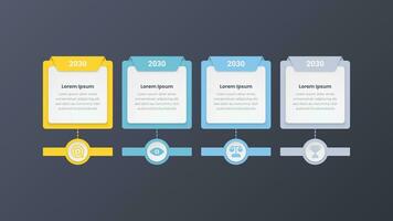 Infographic design template, Timeline Infographic, Process Infographic, Steps Infographic vector