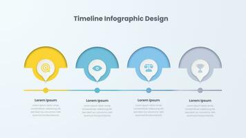 Infographic design template, Timeline Infographic, Process Infographic, Steps Infographic vector