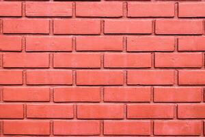 Red brick wall background photo