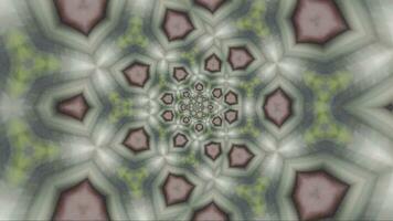 Mandala 3d Kaleidoskop nahtlos Schleife psychedelisch trippy futuristisch traditionell Tunnel Muster zum Bewusstsein Meditation Hintergrund Video entspannend ethnisch bunt Muster Chakra Kundalini Yoga