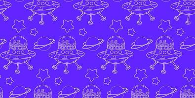 Seamless pattern with cute cats. Linear illustration. Vector background with pets in doodle style. Hand drawn, minimalism.