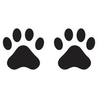 Dog feet black Silhouette vector