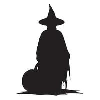 Holloween black Silhouette. vector