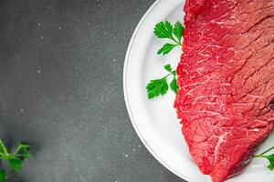 raw meat beef fresh veal delicious healthy eating cooking appetizer meal food snack on the table copy space photo