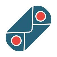 Cannoli Vector Glyph Two Color Icon For Personal And Commercial Use.