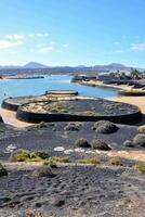 the beach at the end of the island of tenerife photo