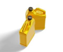 Jerrycan plastic packaging container realistic texture shiny or glossy render with 3D photo