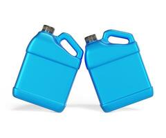 Jerrycan plastic packaging container realistic texture shiny or glossy render with 3D photo