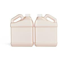 Jerrycan plastic packaging container realistic texture shiny or glossy render with 3D photo