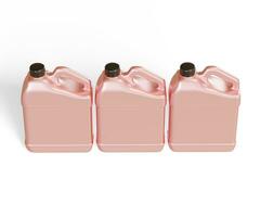 Jerrycan plastic packaging container realistic texture shiny or glossy render with 3D photo