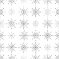 A seamless black and white snowflake pattern illustration, perfect for winter and Christmas themed designs. Wrapping paper. This design is not AI generated. vector