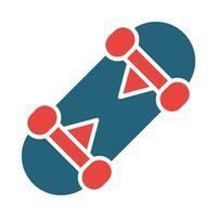 Skate Vector Glyph Two Color Icon For Personal And Commercial Use.