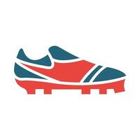 Football Shoes Vector Glyph Two Color Icon For Personal And Commercial Use.