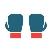 Boxing Vector Glyph Two Color Icon For Personal And Commercial Use.