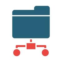 Algorithm Vector Glyph Two Color Icon For Personal And Commercial Use.
