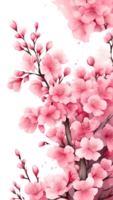 AI generated cherry blossom flower ai generative png