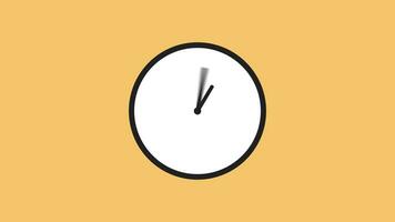 4k Animation of Clock with Moving Arrows. Stopwatch Animation. Timer Animation. video