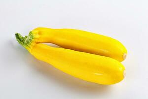 Yellow young zucchini for cooking photo