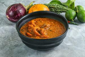 Indian cuisine - Masala with calamari photo