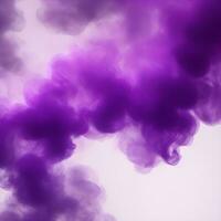 AI generated Color paint smoke splashes. Flows of magic dust with glitter particles and sparkles. Vector realistic set of flowing color clouds of fog or steam photo