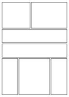 Manga storyboard layout A4 template for rapidly create papers and comic book style page 28 vector