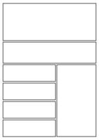 Manga storyboard layout A4 template for rapidly create papers and comic book style page 29 vector