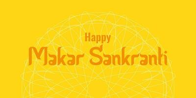 makara sankranti un soleado fiesta de India. vector