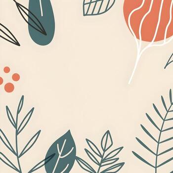 AI generated hand drawn abstract background photo