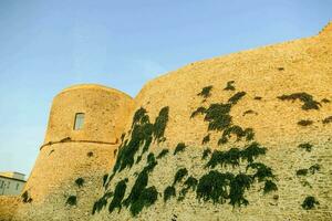 the wall of the old city of sicily photo