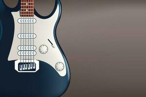 guitar picture close view vector