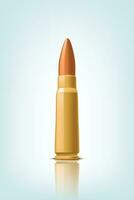ammunition bullet side view vector