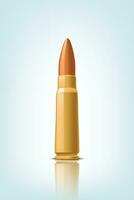 ammunition bullet side view vector