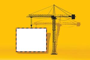 crane white board vector