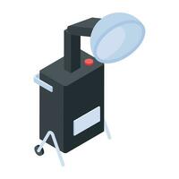 Barber Accessories Isometric Icon vector