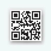 qr con sombra vector