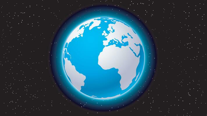 planet earth sillhouette 01