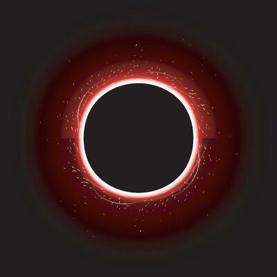 red color black hole