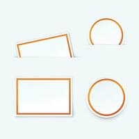 labels paper set vector