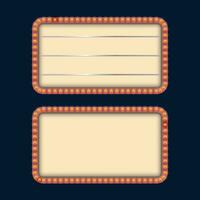 retro lightbox set vector