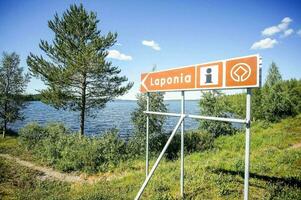 the road sign for laponia photo